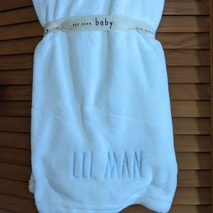 Rae Dunn Lil Man baby blanket